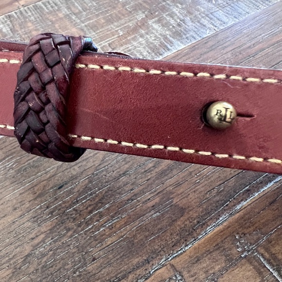 Lauren Ralph Lauren Brown Leather Belt - Picture 2 of 8